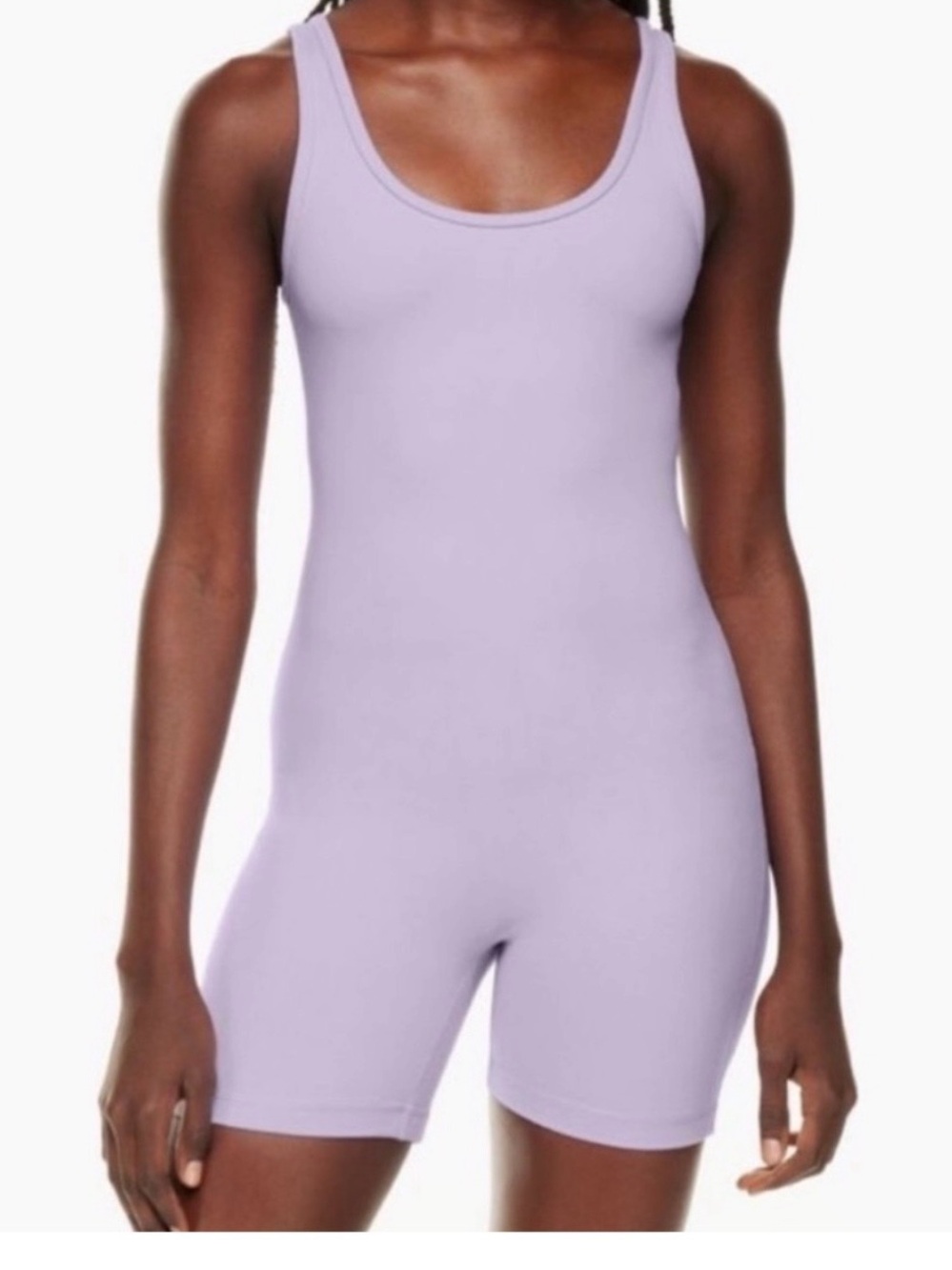 TNA Lilac Scoop-Neck Bodysuit Romper